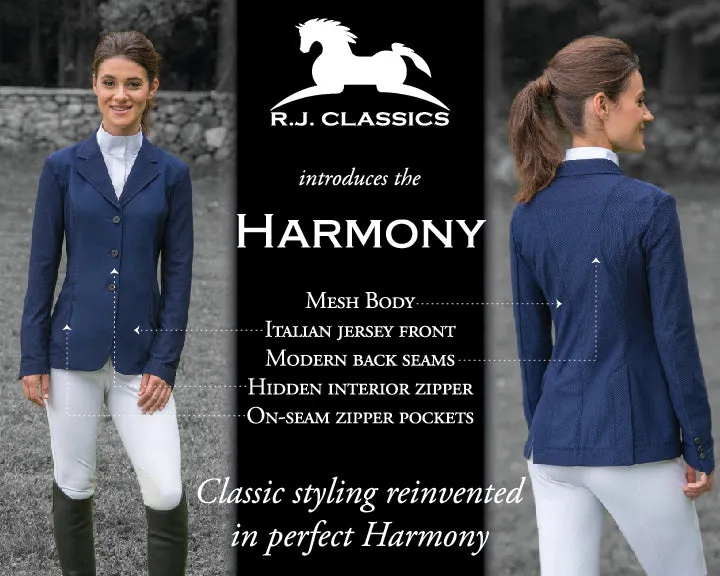 Harmony Jr Girls Mesh Show Coat from R.J. Classics - Navy