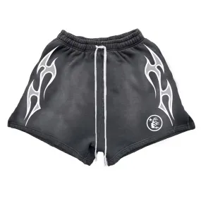 Hellstar Flame Black Shorts