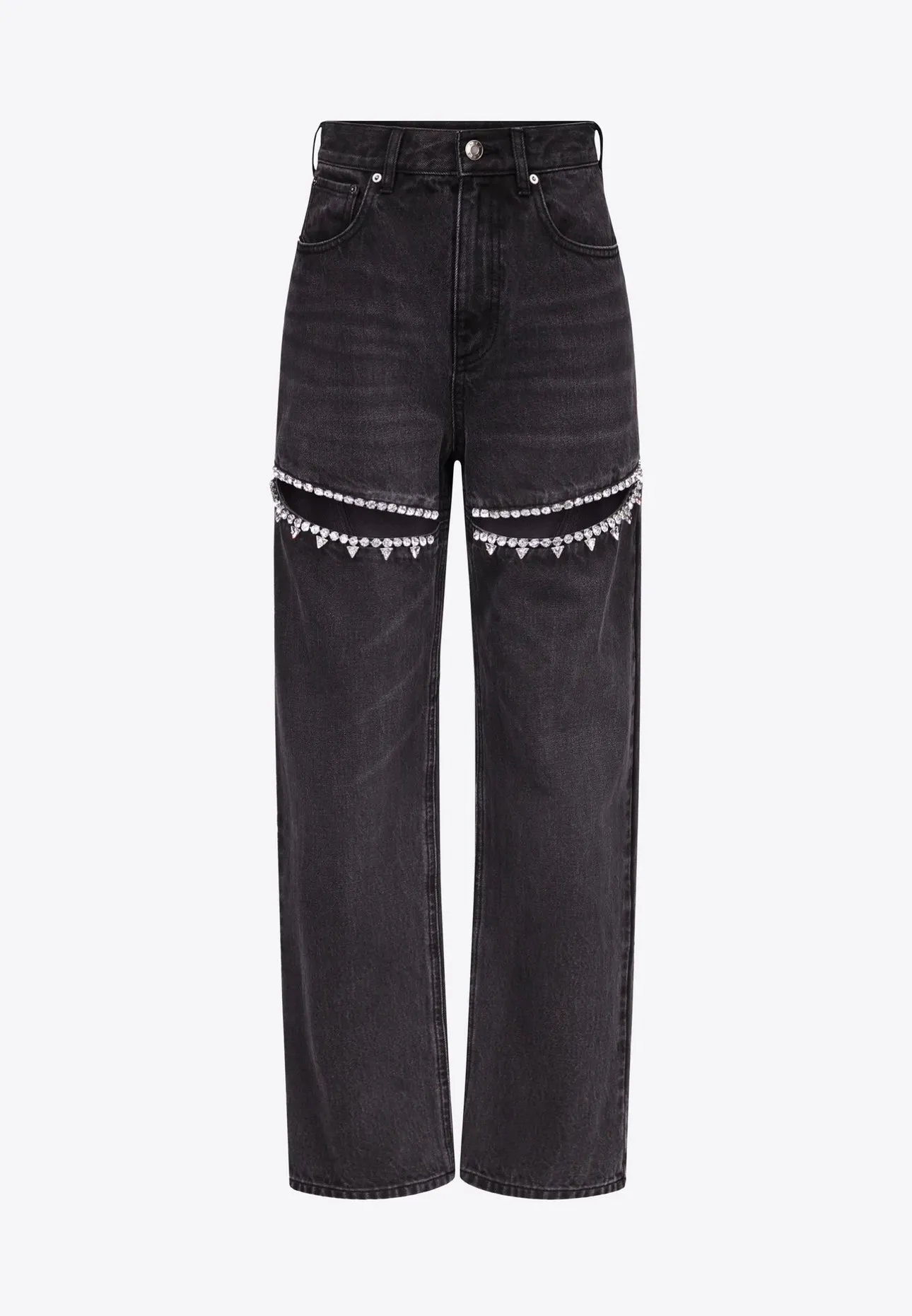 IN STOCK!! AS SEEN ON TAYLOR!! The Nikki Black Denim Rhinestone Jean