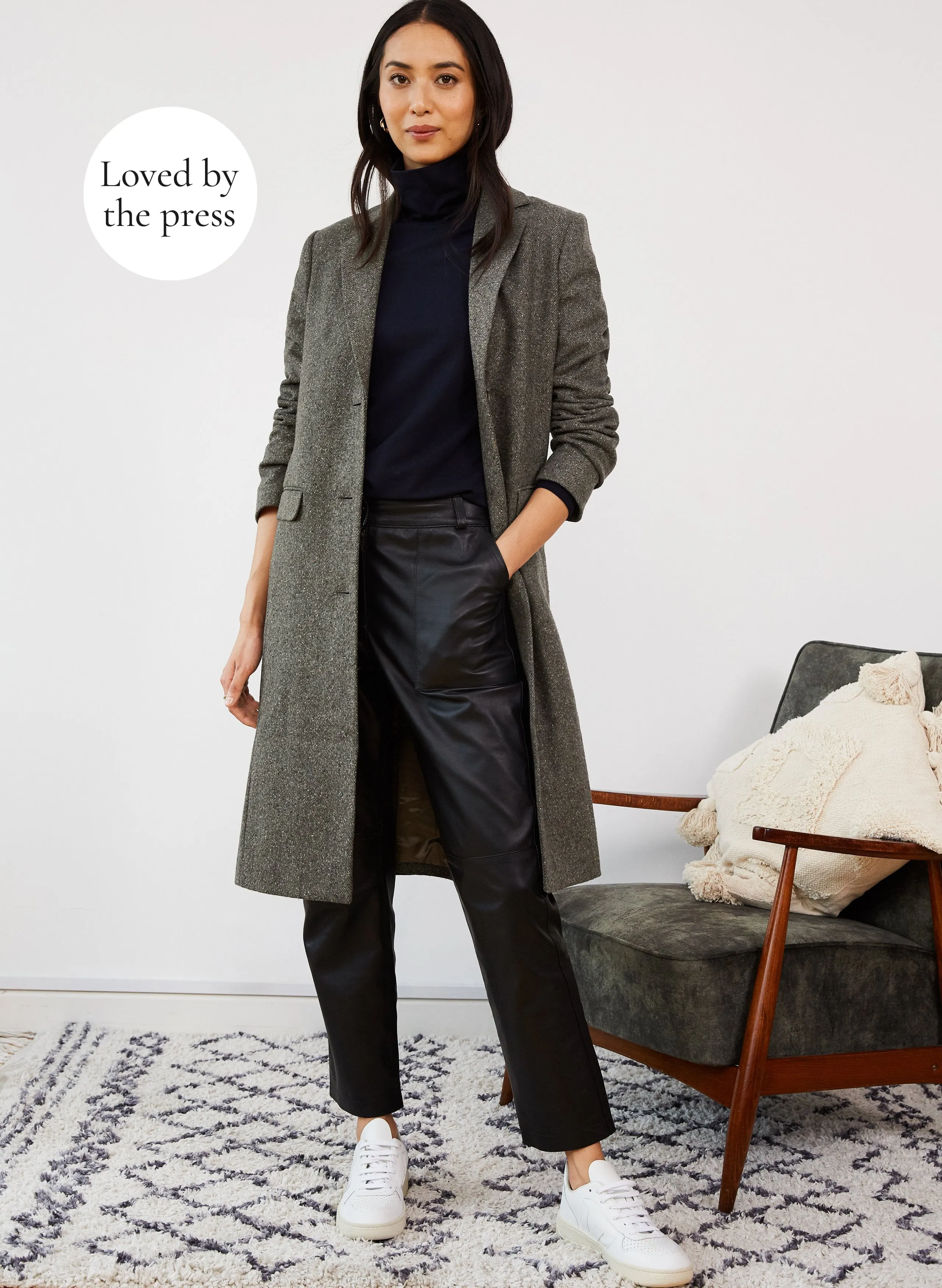 Indra Recycled Wool Blend Coat