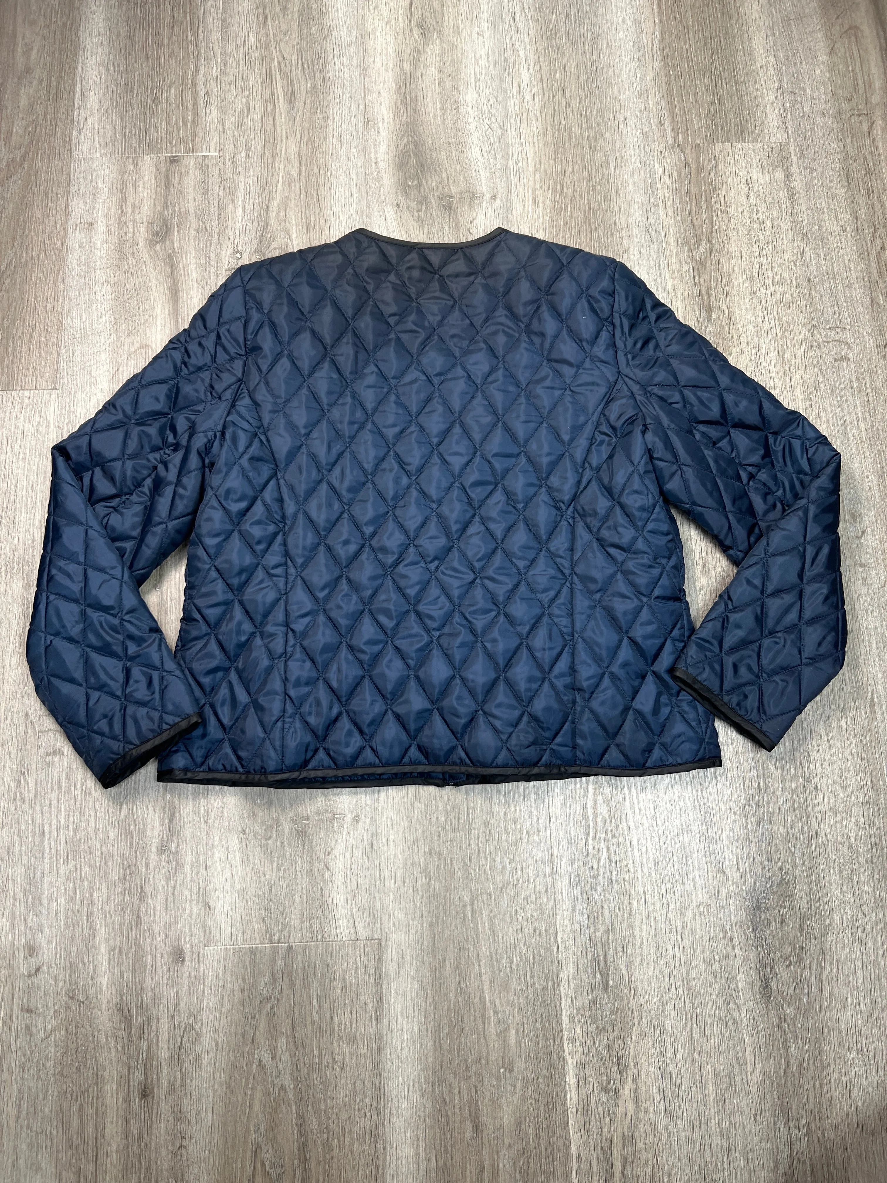 Jacket Puffer & Quilted By Liz Claiborne In Navy, Size: Xl