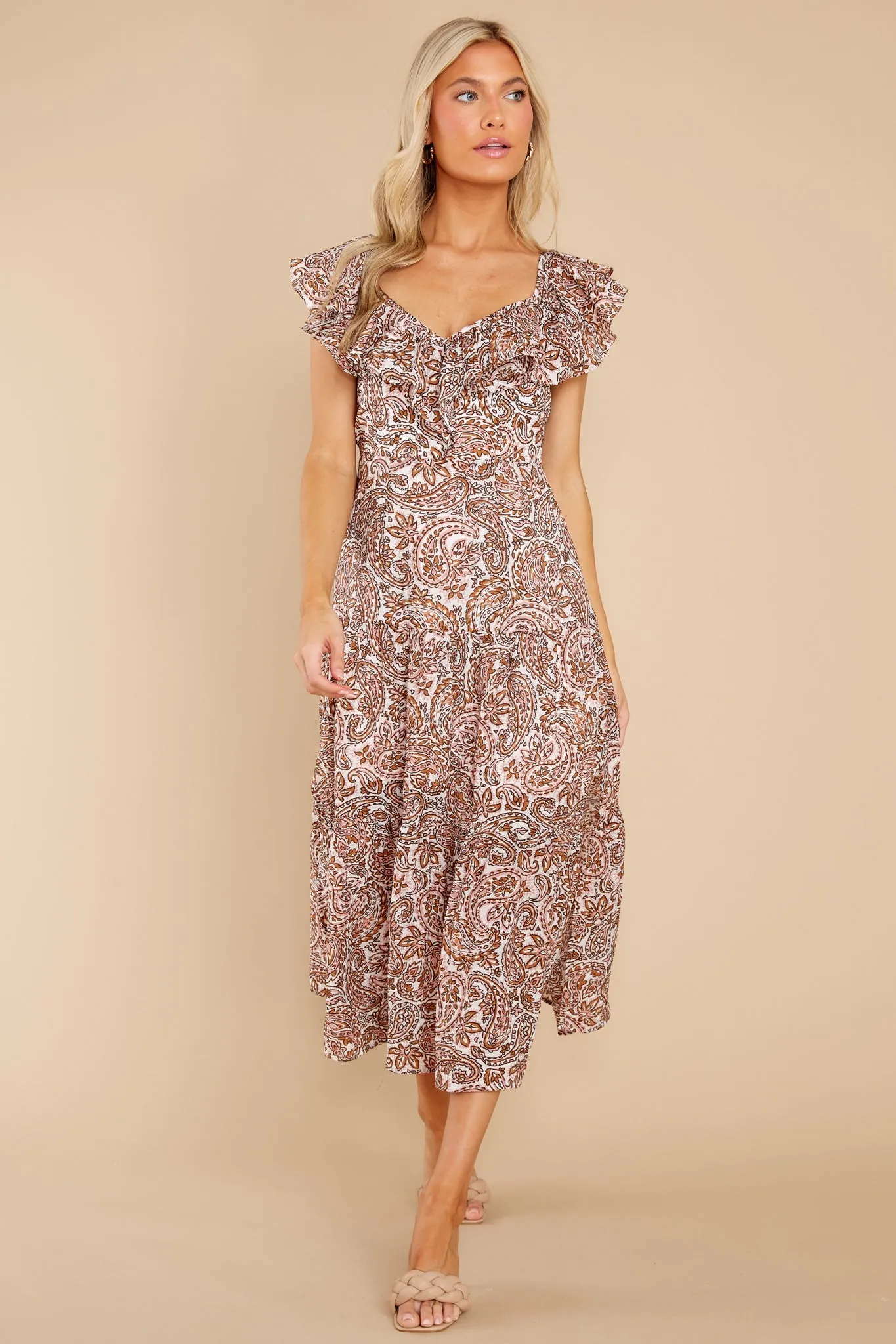 Jedda Paisley Midi Dress