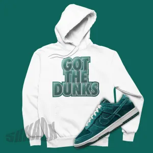 Just Buy The Shoes Hoodie To Match Nike Dunk Low Velvet Teal