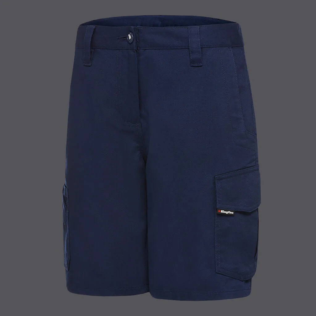 King Gee K47000 Ladies Work Cool shorts - Navy