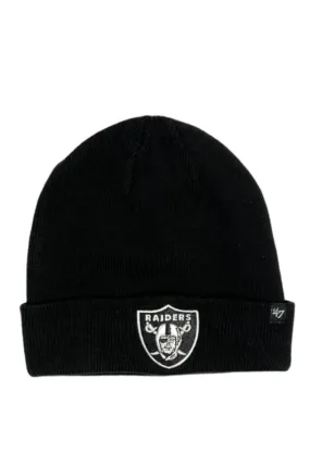 Las Vegas Raiders Black Team Logo 47 Brand Beanie