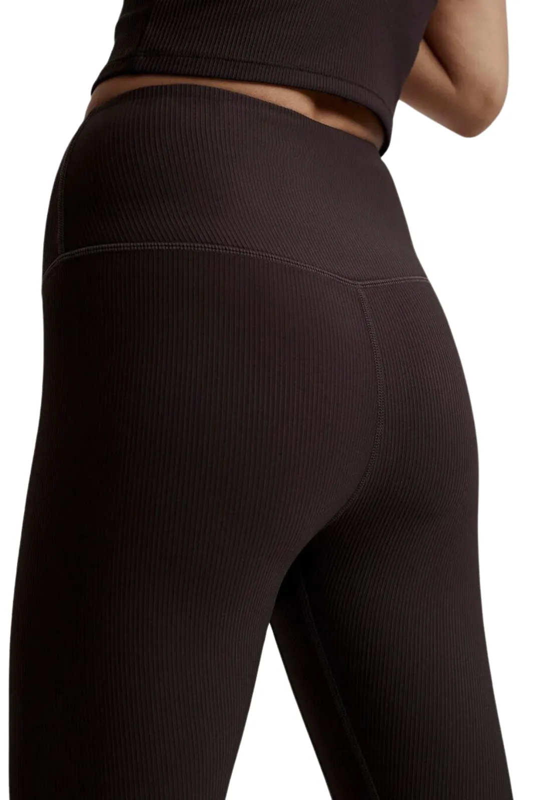 Lets Move Rib High Legging 25 , Chocolate Torte