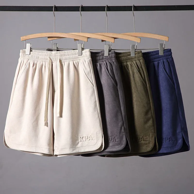 Loose Fit Versatile Suede-Like Shorts