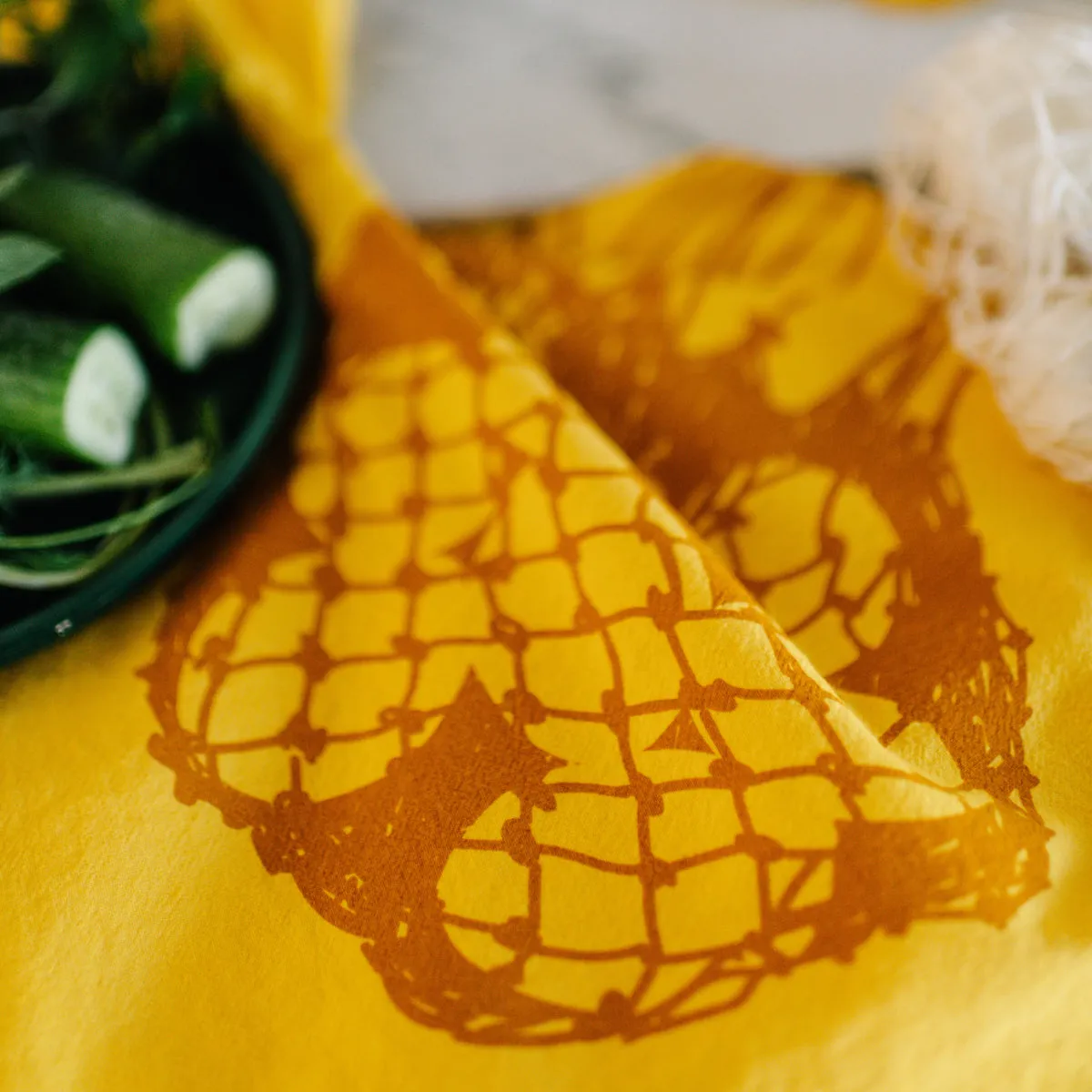 Market Bag of Lemons Generous Kitchen Towel