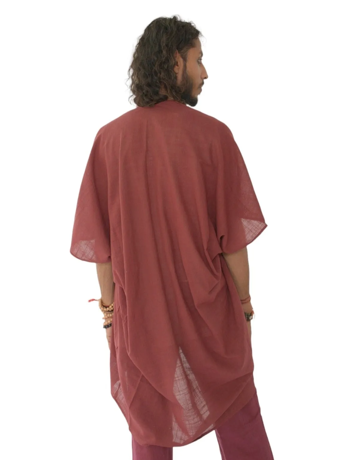 Maroon Organic Cotton Shrug