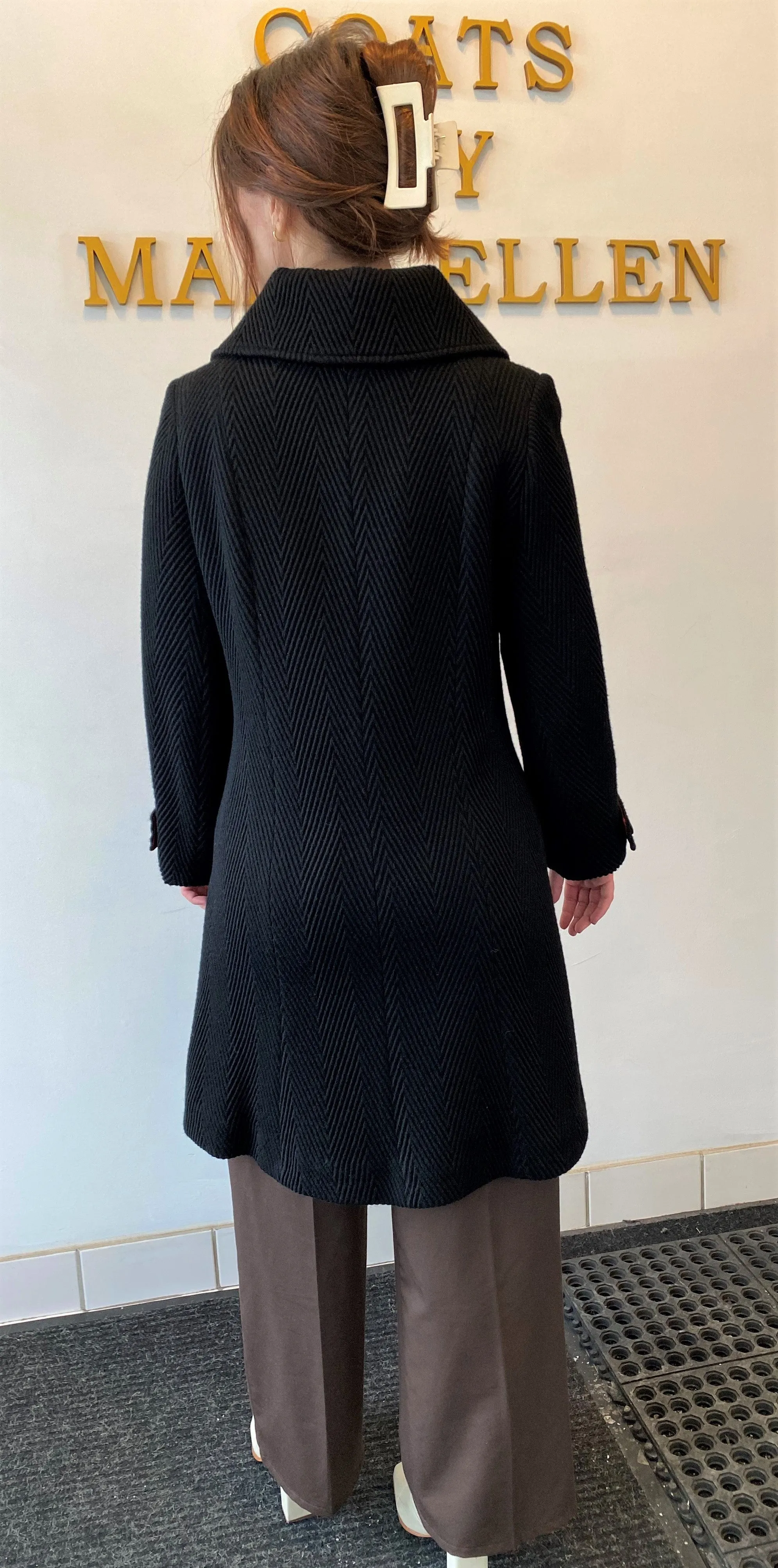 Mayfair Coat Zipper Front - 100% Pure Virgin Merino Wool