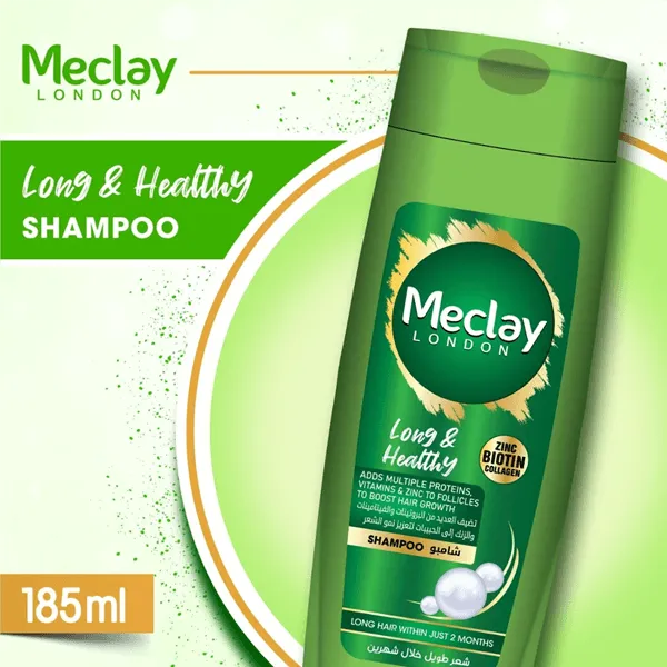 Meclay London Long And Healthy Shampoo 185ml