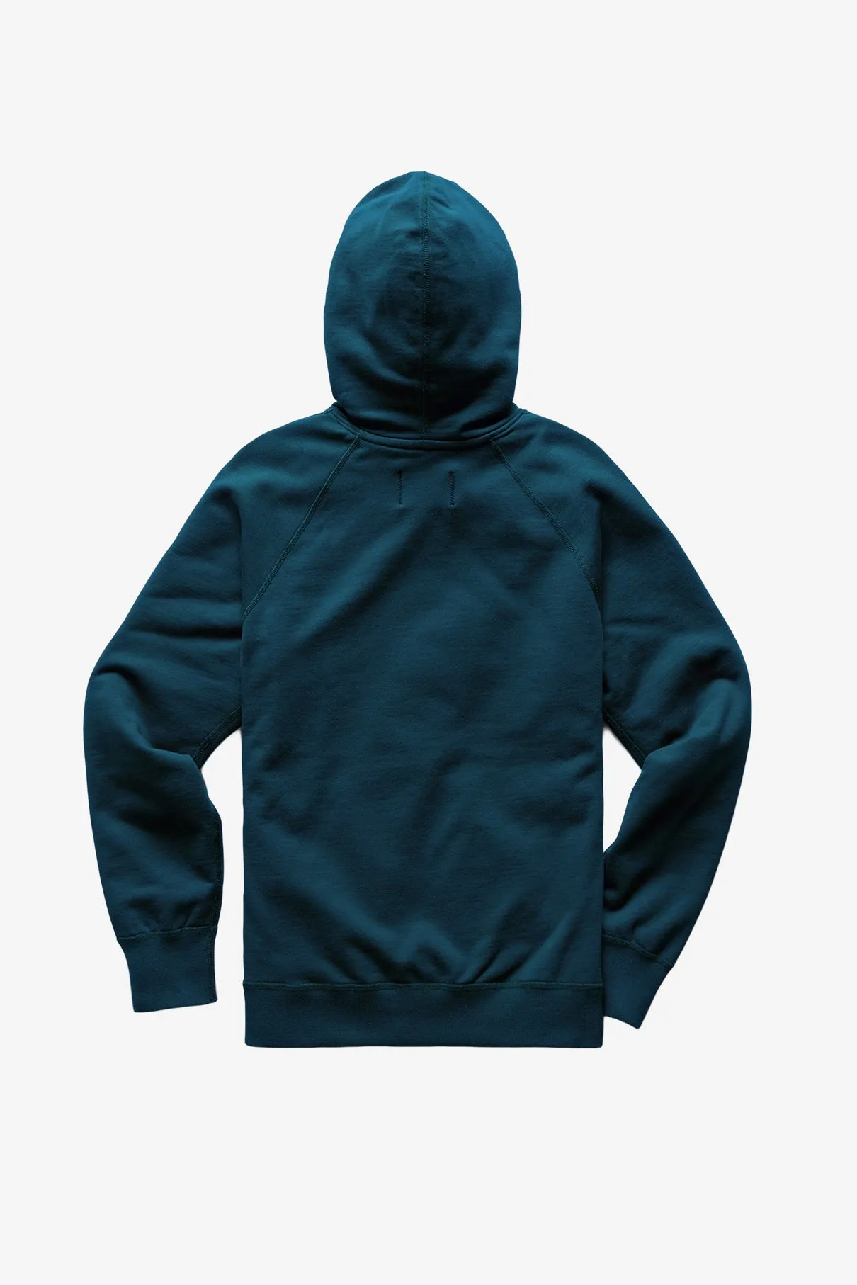 Midweight Terry Full Zip Hoodie - Deep Teal