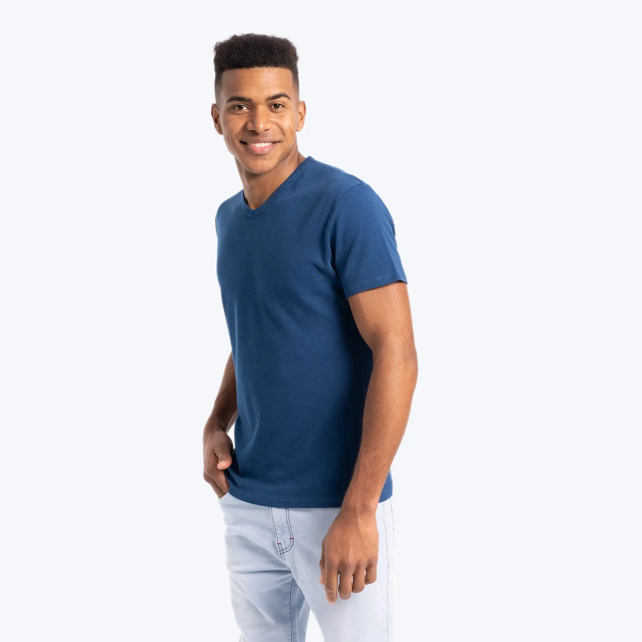 Mix 4 Pack - Men's Organic Pima Cotton Crew Neck, V-Neck, Long Sleeve & Tank Top