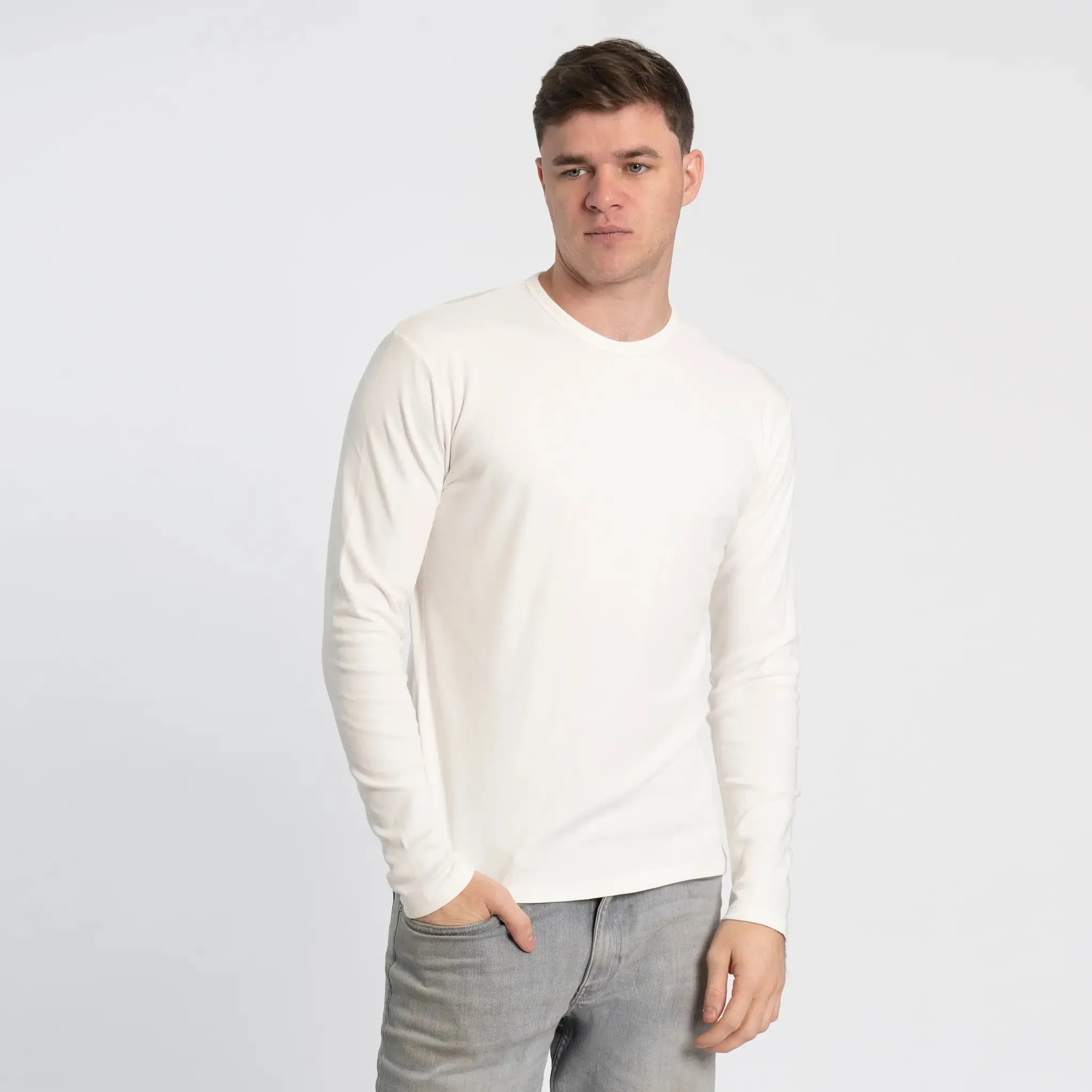 Mix 4 Pack - Men's Organic Pima Cotton Crew Neck, V-Neck, Long Sleeve & Tank Top