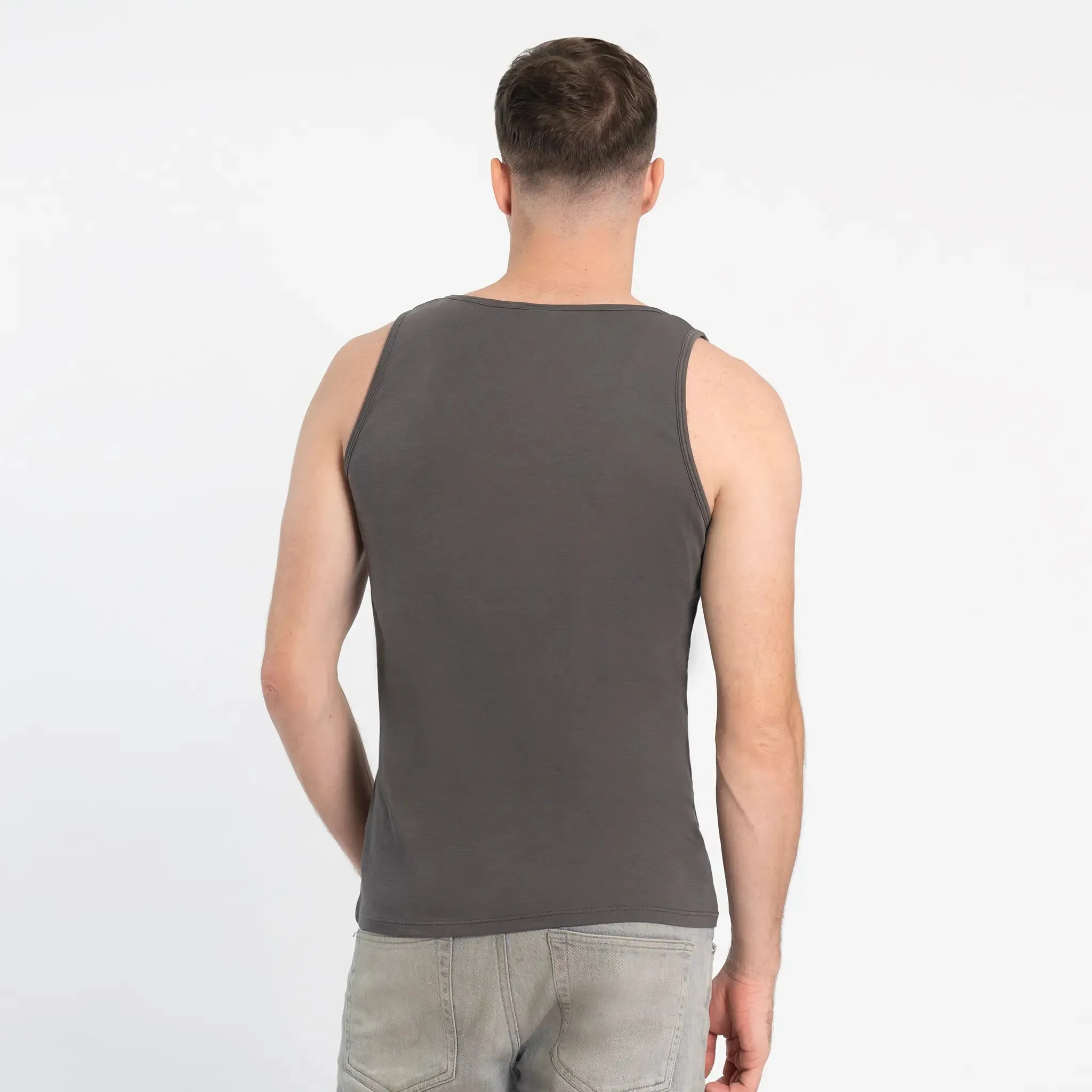 Mix 4 Pack - Men's Organic Pima Cotton Crew Neck, V-Neck, Long Sleeve & Tank Top