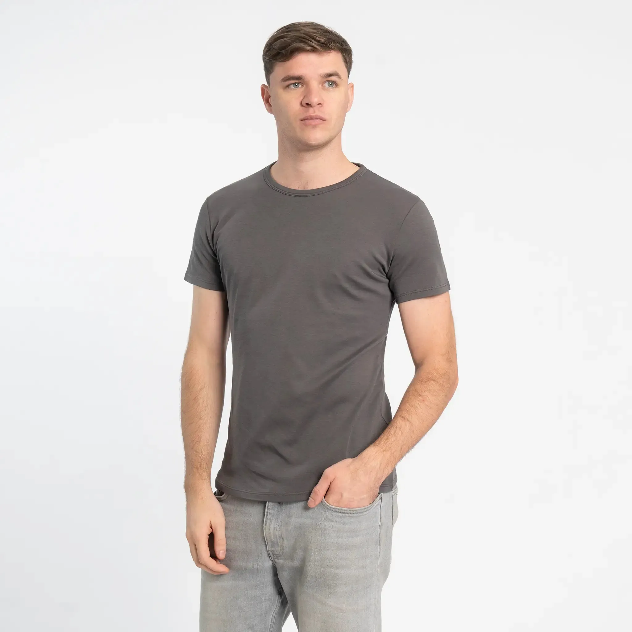 Mix 4 Pack - Men's Organic Pima Cotton Crew Neck, V-Neck, Long Sleeve & Tank Top