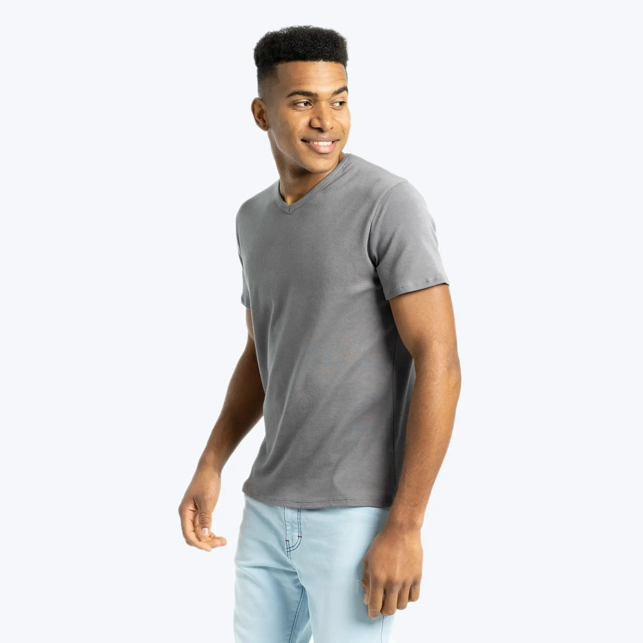 Mix 4 Pack - Men's Organic Pima Cotton Crew Neck, V-Neck, Long Sleeve & Tank Top