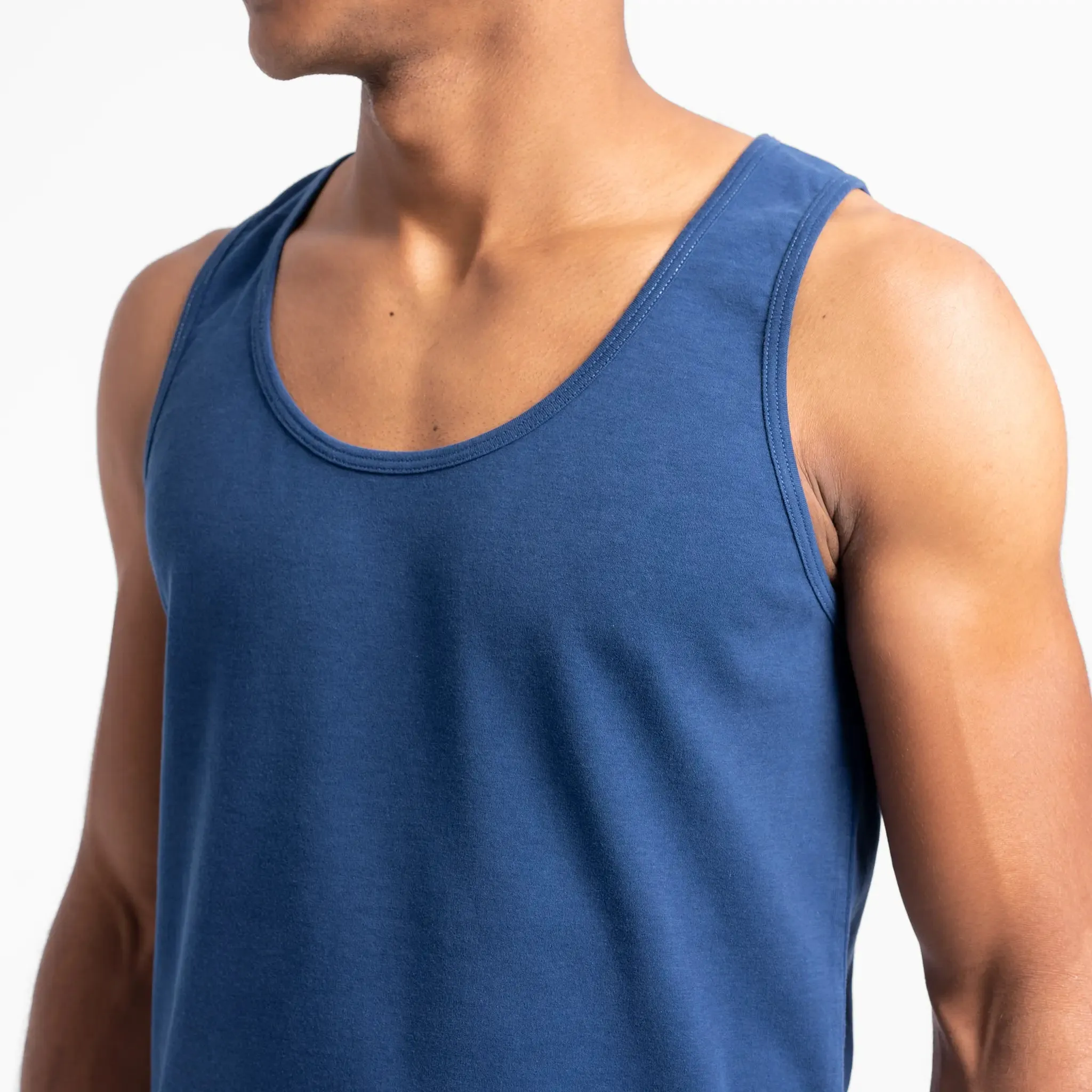 Mix 4 Pack - Men's Organic Pima Cotton Crew Neck, V-Neck, Long Sleeve & Tank Top