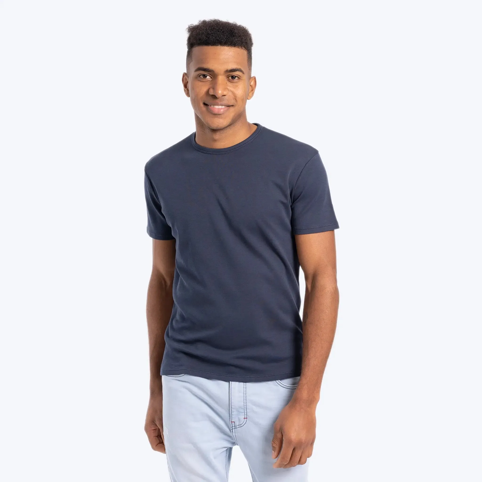 Mix 4 Pack - Men's Organic Pima Cotton Crew Neck, V-Neck, Long Sleeve & Tank Top