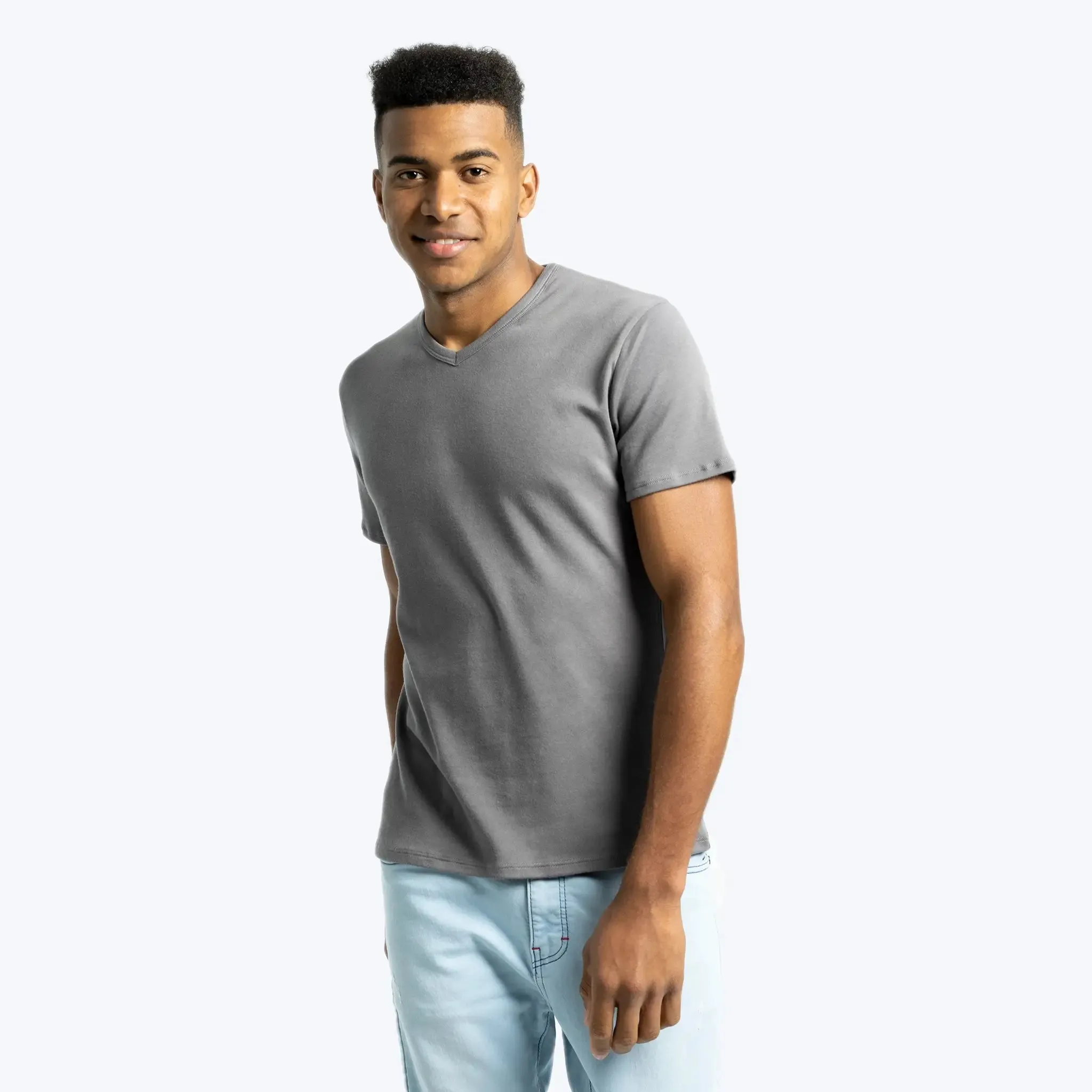 Mix 4 Pack - Men's Organic Pima Cotton Crew Neck, V-Neck, Long Sleeve & Tank Top