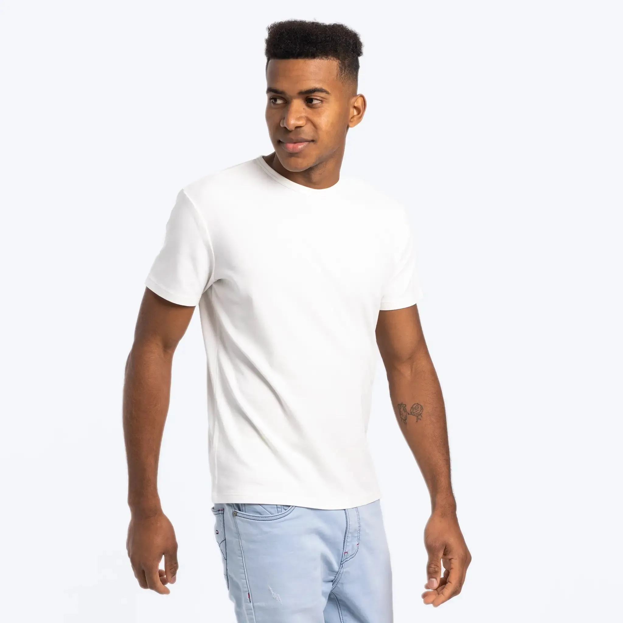 Mix 4 Pack - Men's Organic Pima Cotton Crew Neck, V-Neck, Long Sleeve & Tank Top