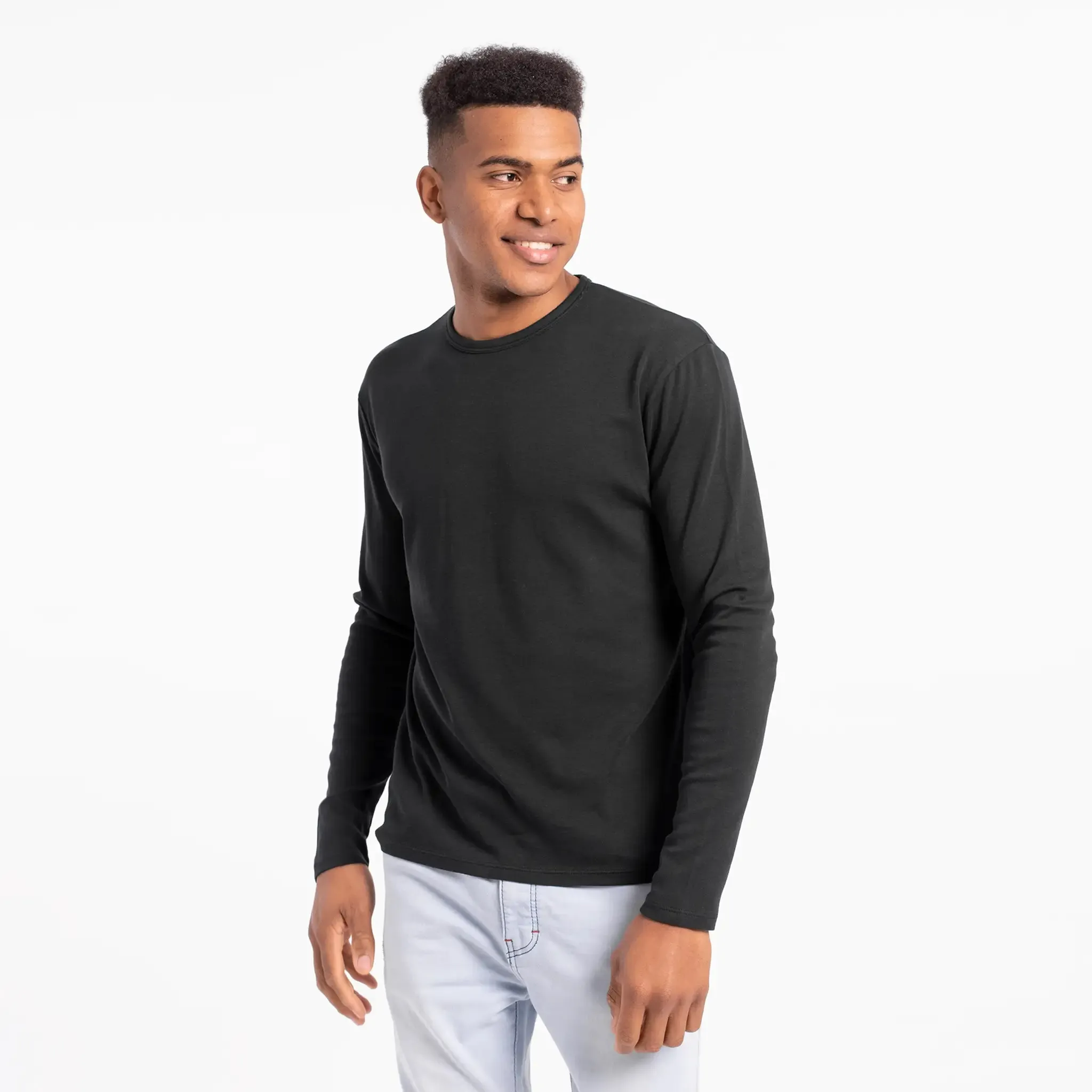 Mix 4 Pack - Men's Organic Pima Cotton Crew Neck, V-Neck, Long Sleeve & Tank Top