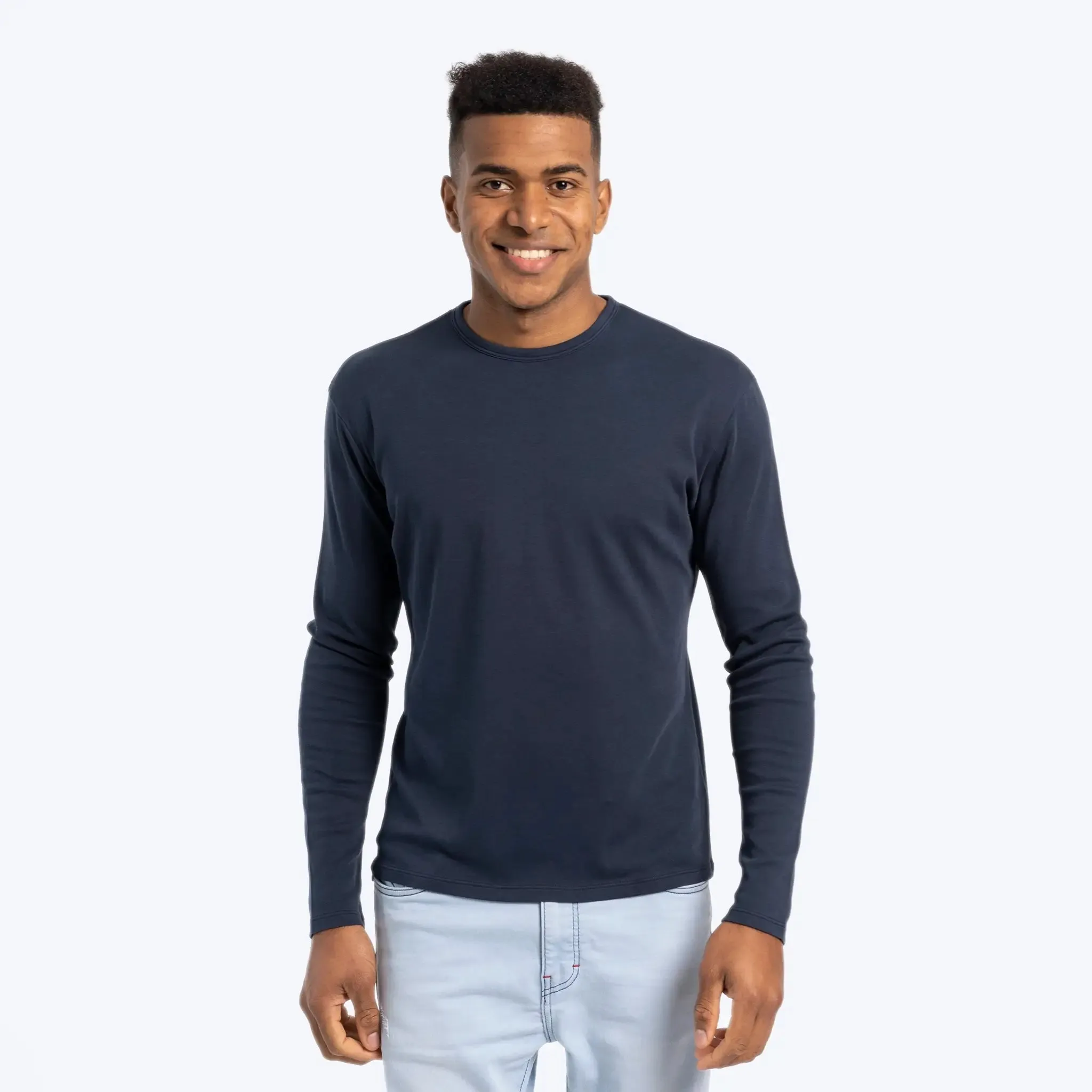 Mix 4 Pack - Men's Organic Pima Cotton Crew Neck, V-Neck, Long Sleeve & Tank Top