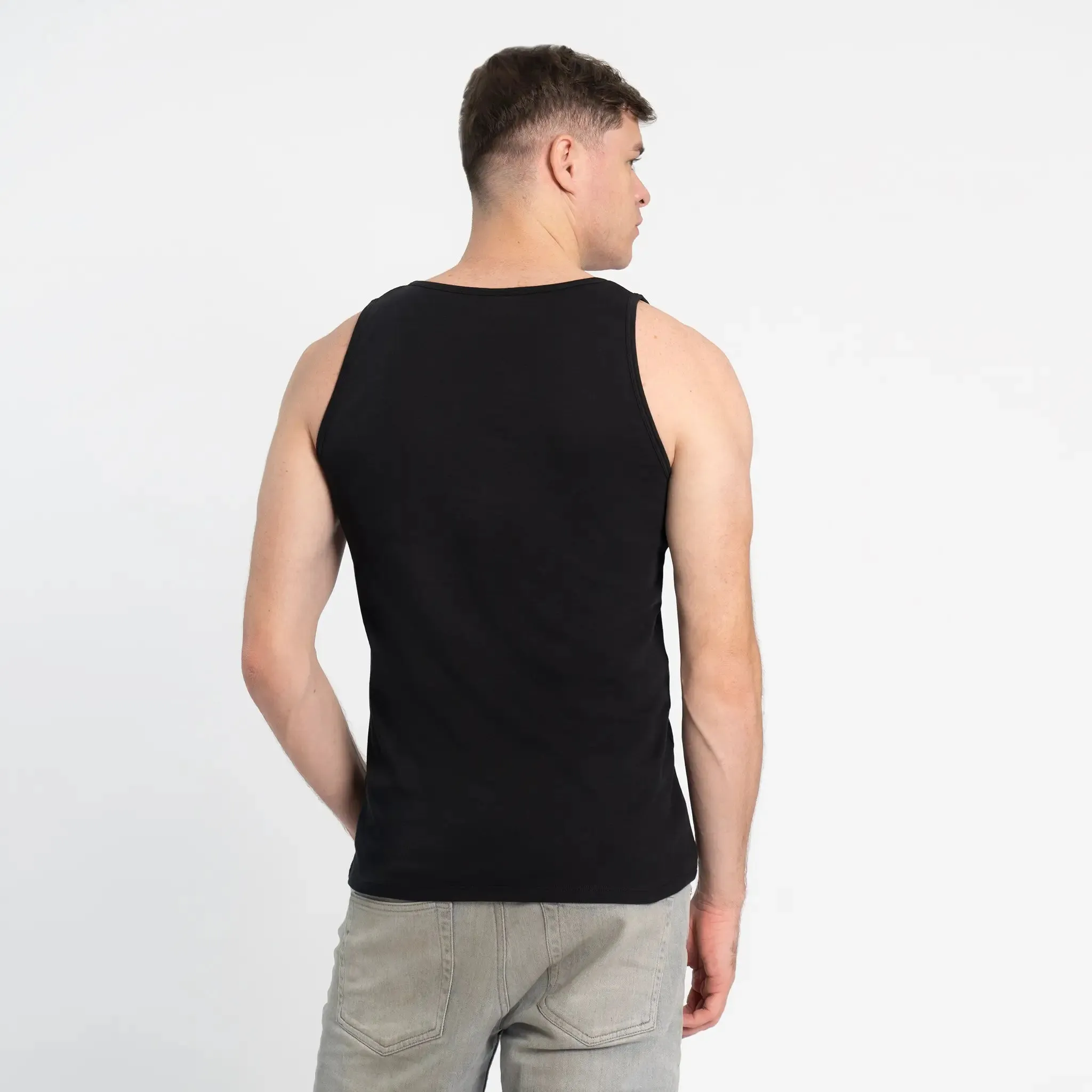 Mix 4 Pack - Men's Organic Pima Cotton Crew Neck, V-Neck, Long Sleeve & Tank Top