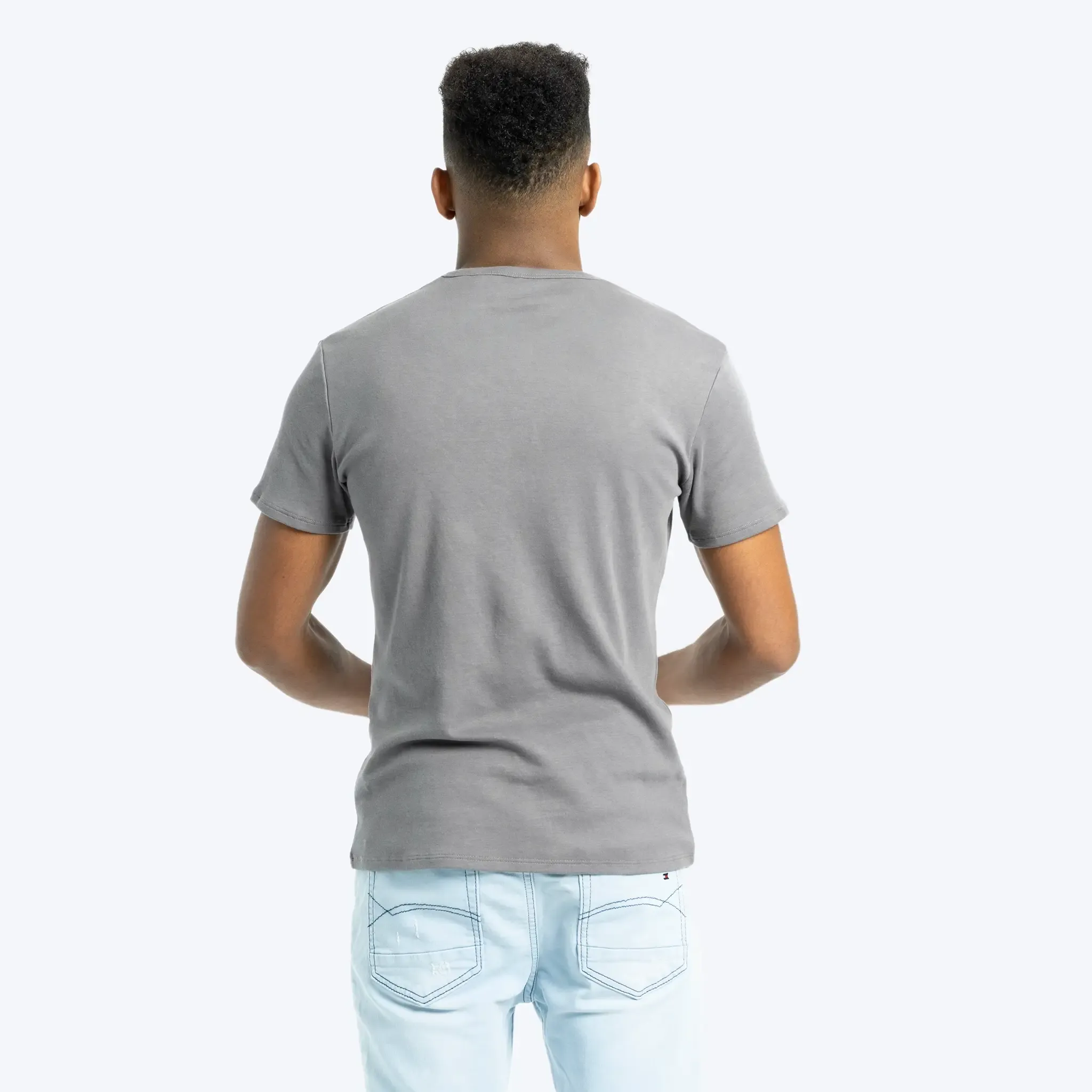 Mix 4 Pack - Men's Organic Pima Cotton Crew Neck, V-Neck, Long Sleeve & Tank Top