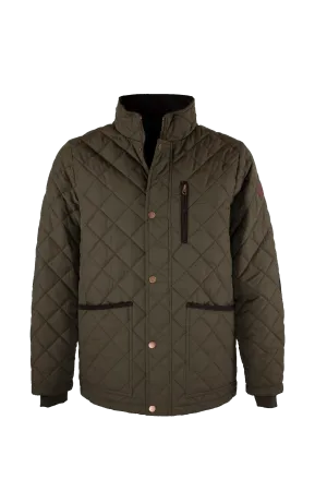 MJ003 - Men's Aron Quilted Jacket - OLIVE