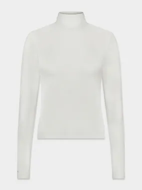 MODAL TURTLENECK LONG SLEEVE-CREAM