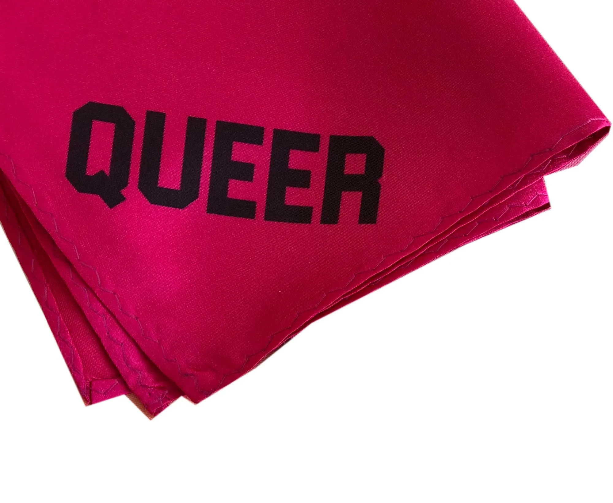 Naughty Hanky: Queer. Printed Pocket Square