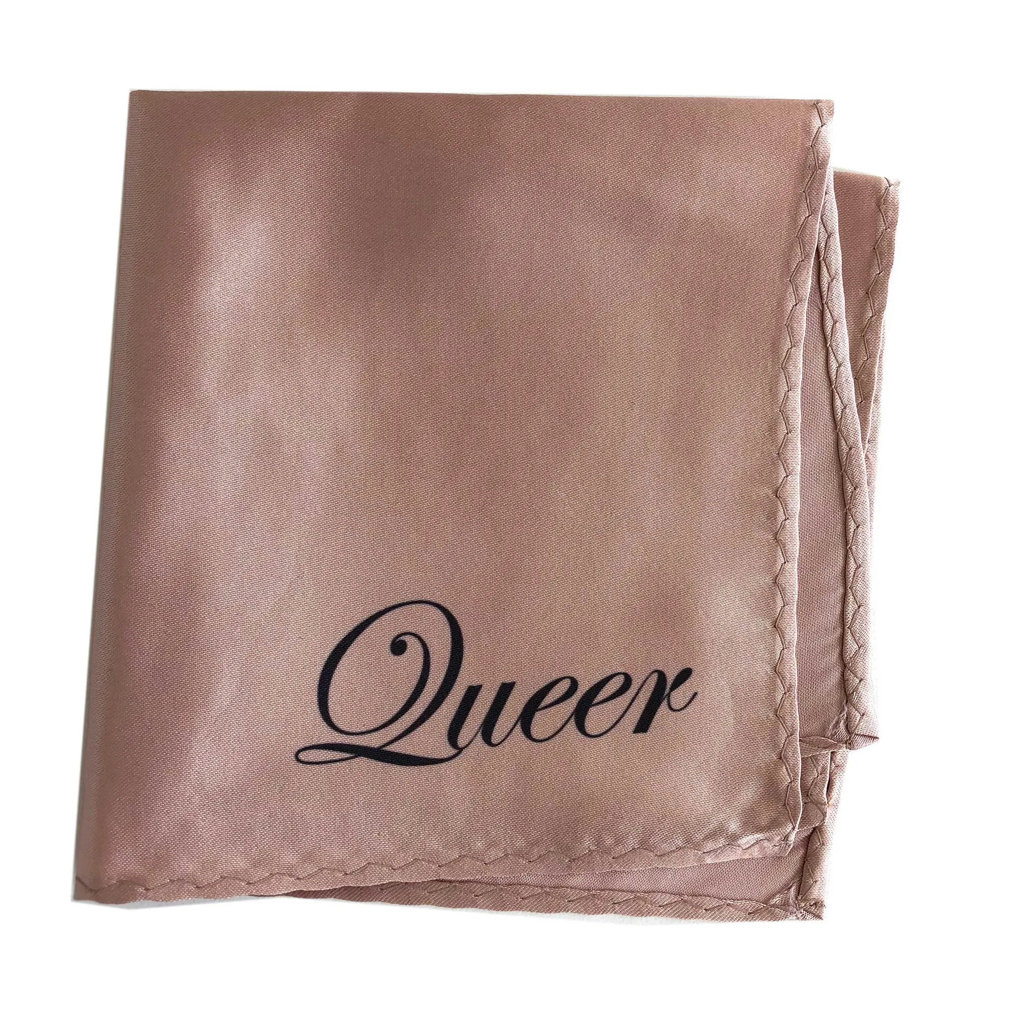 Naughty Hanky: Queer. Printed Pocket Square