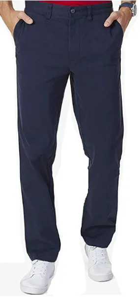 Nautica Men's Soft Twill Classic Fit Stretch Pant Navy