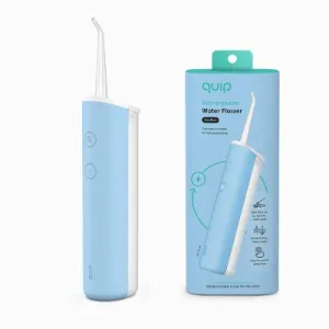 New - quip Rechargeable Cordless Plastic Water Flosser - Sky Blue