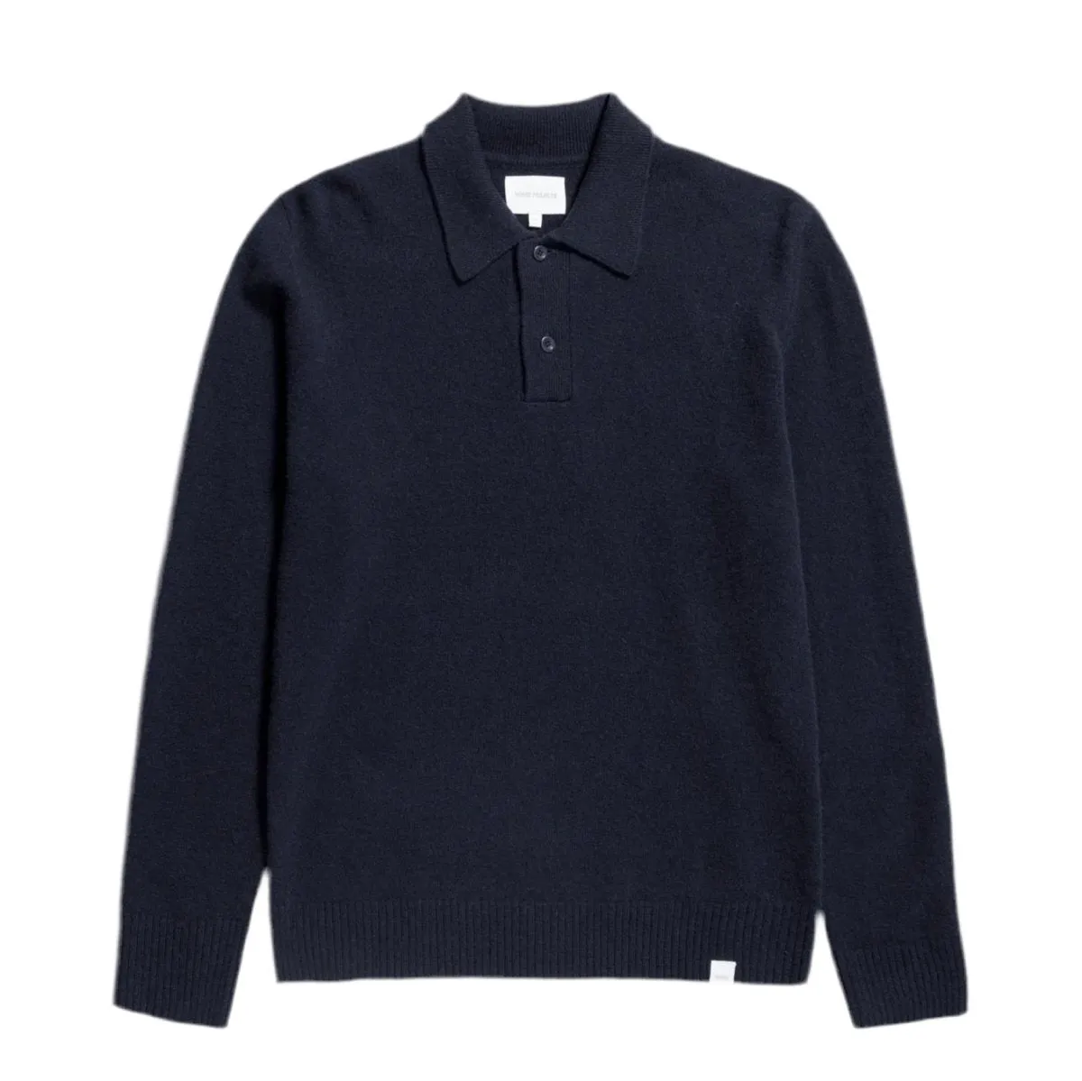 Norse Projects Standard Merino Lambswool Polo Dark Navy