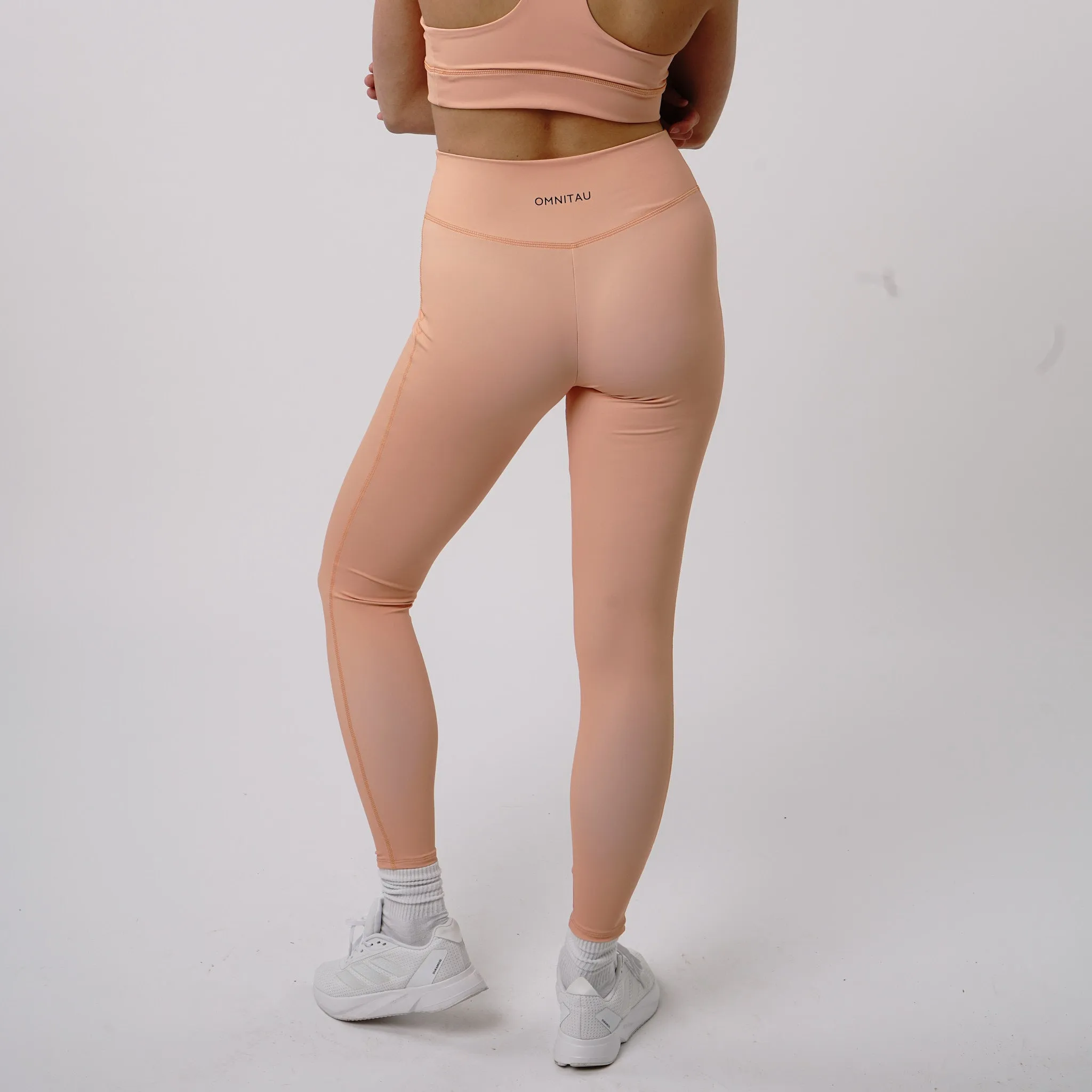 Omnitau Women's Inspire Performance High Waisted 27 Inch Leggings - Peach