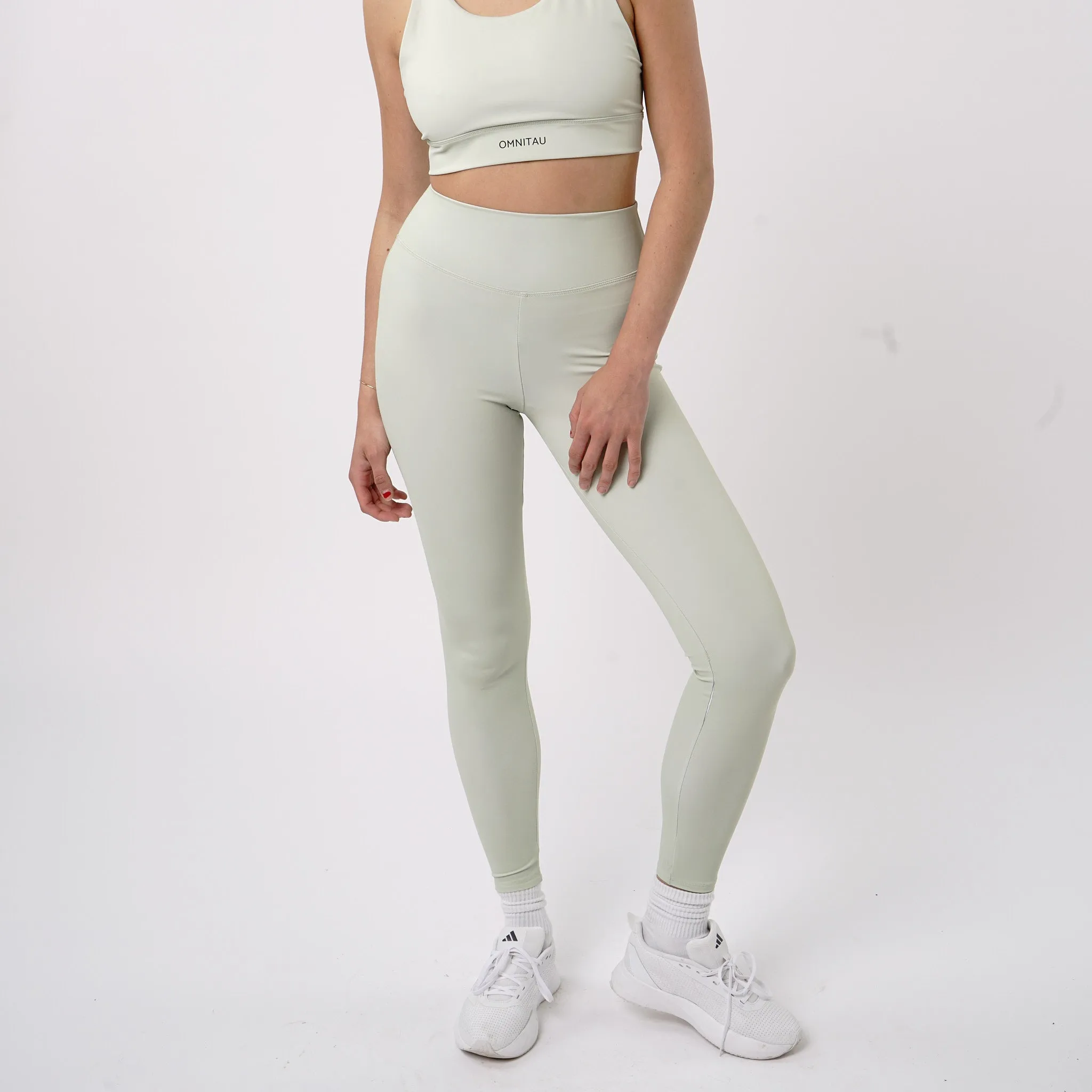 Omnitau Women's Inspire Performance High Waisted 27 Inch Leggings - Sage Green