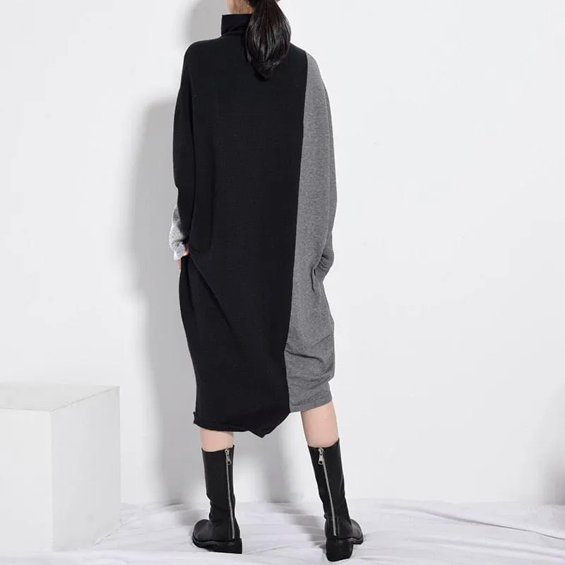 Oversized Turtleneck Sweater Dress | Millennials