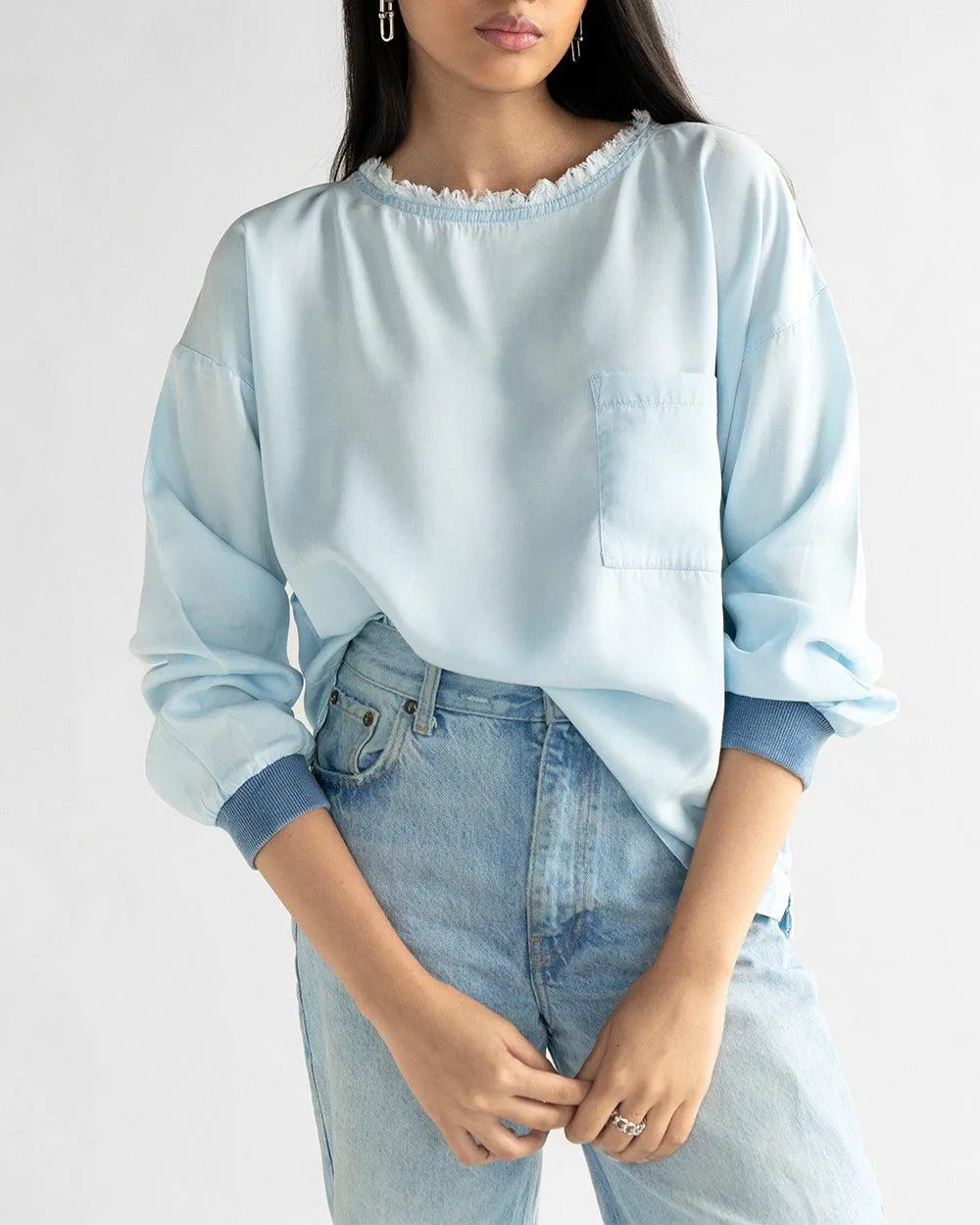 Pacific Blue Boxy Fit Top