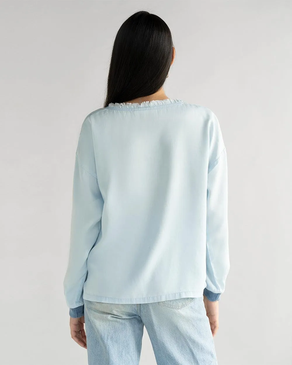 Pacific Blue Boxy Fit Top