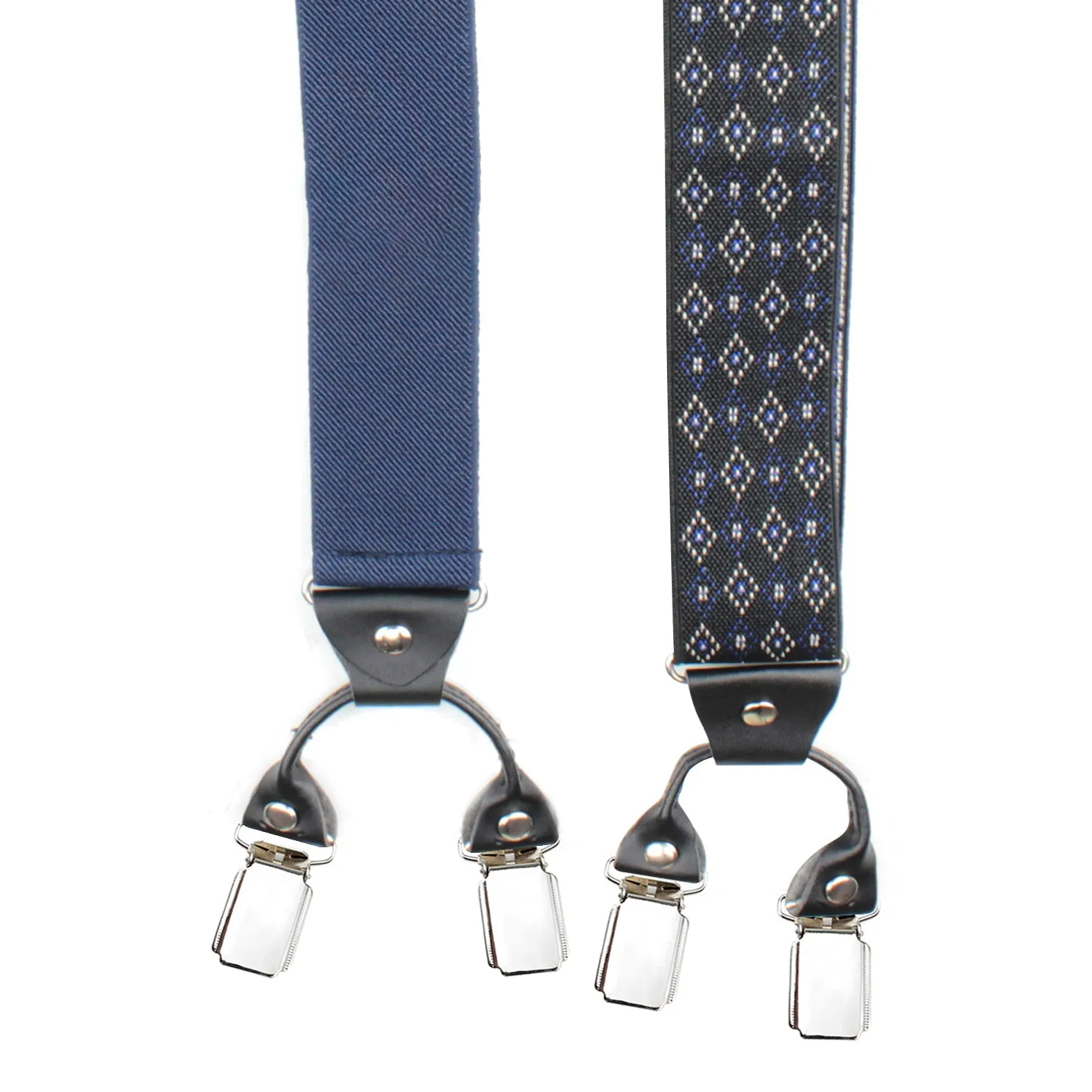 Peluche Blood Diamond Black & Blue 6 Clips Suspender