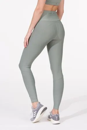 Perforated 7/8 Legging, Moss