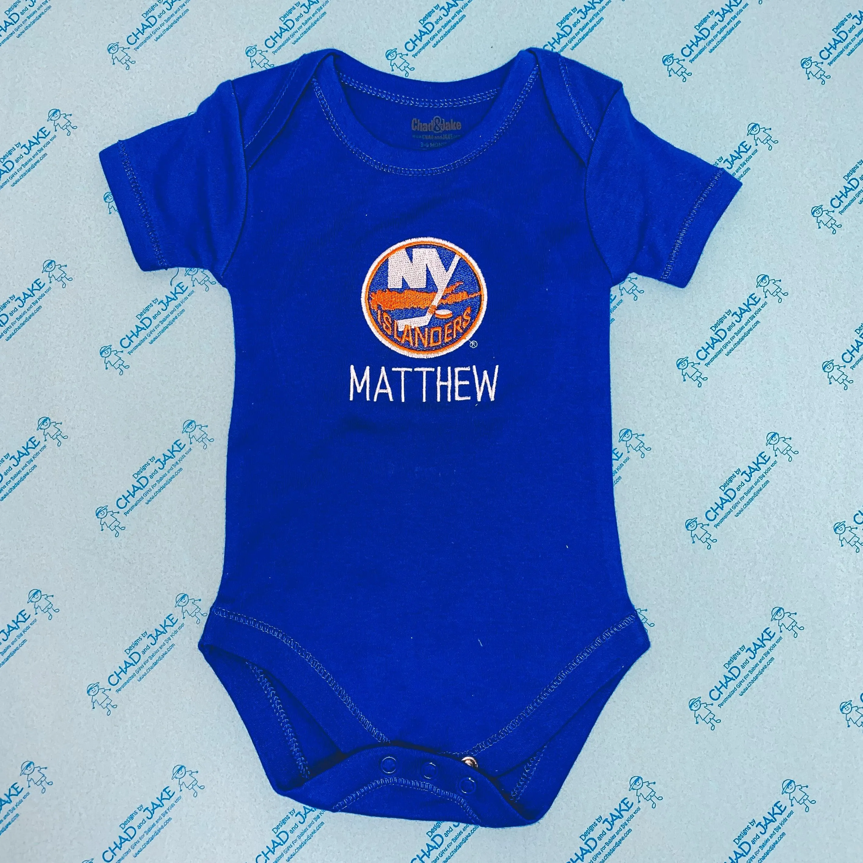 Personalized New York Islanders Bodysuit