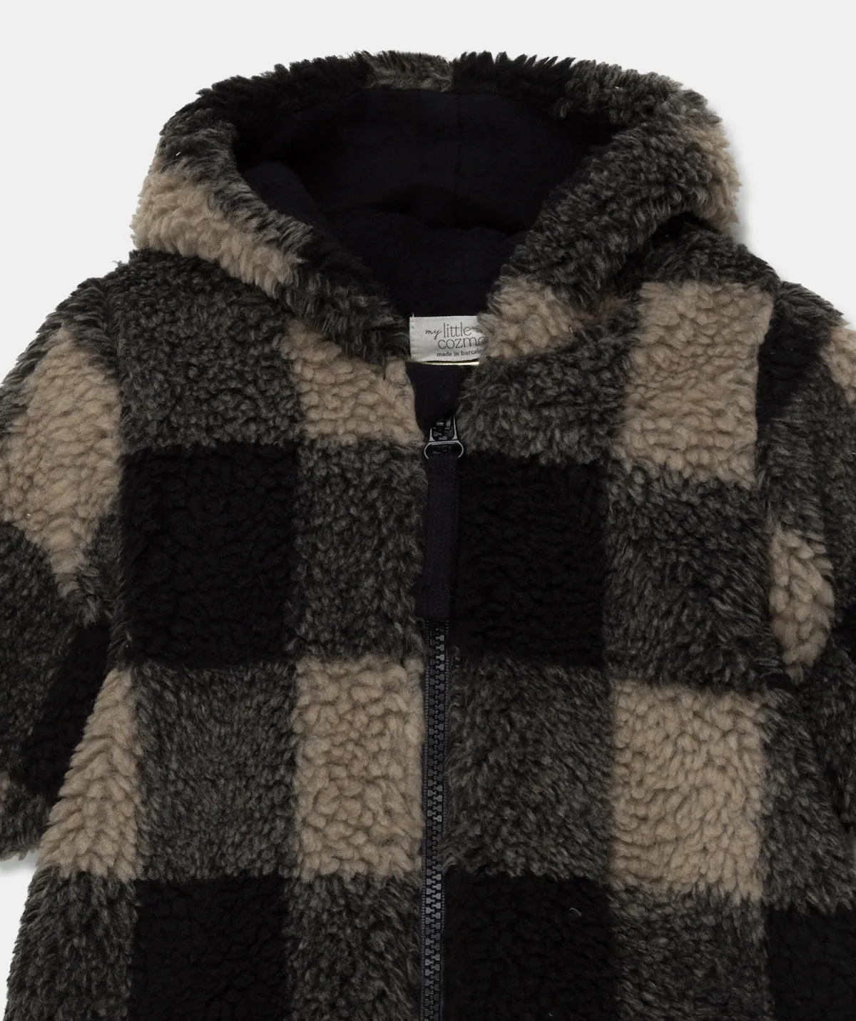 Plaid Sherpa Baby Coat