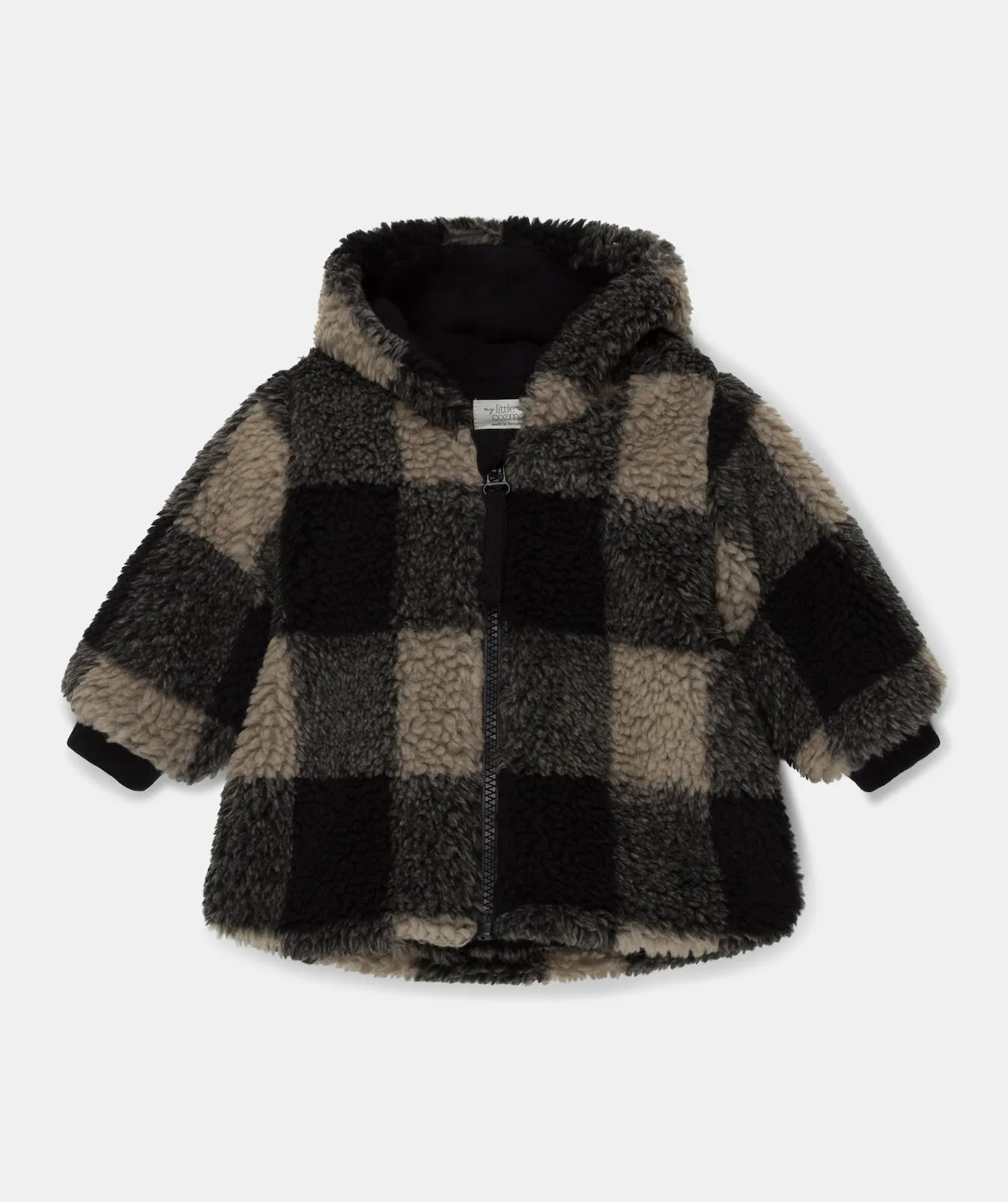 Plaid Sherpa Baby Coat