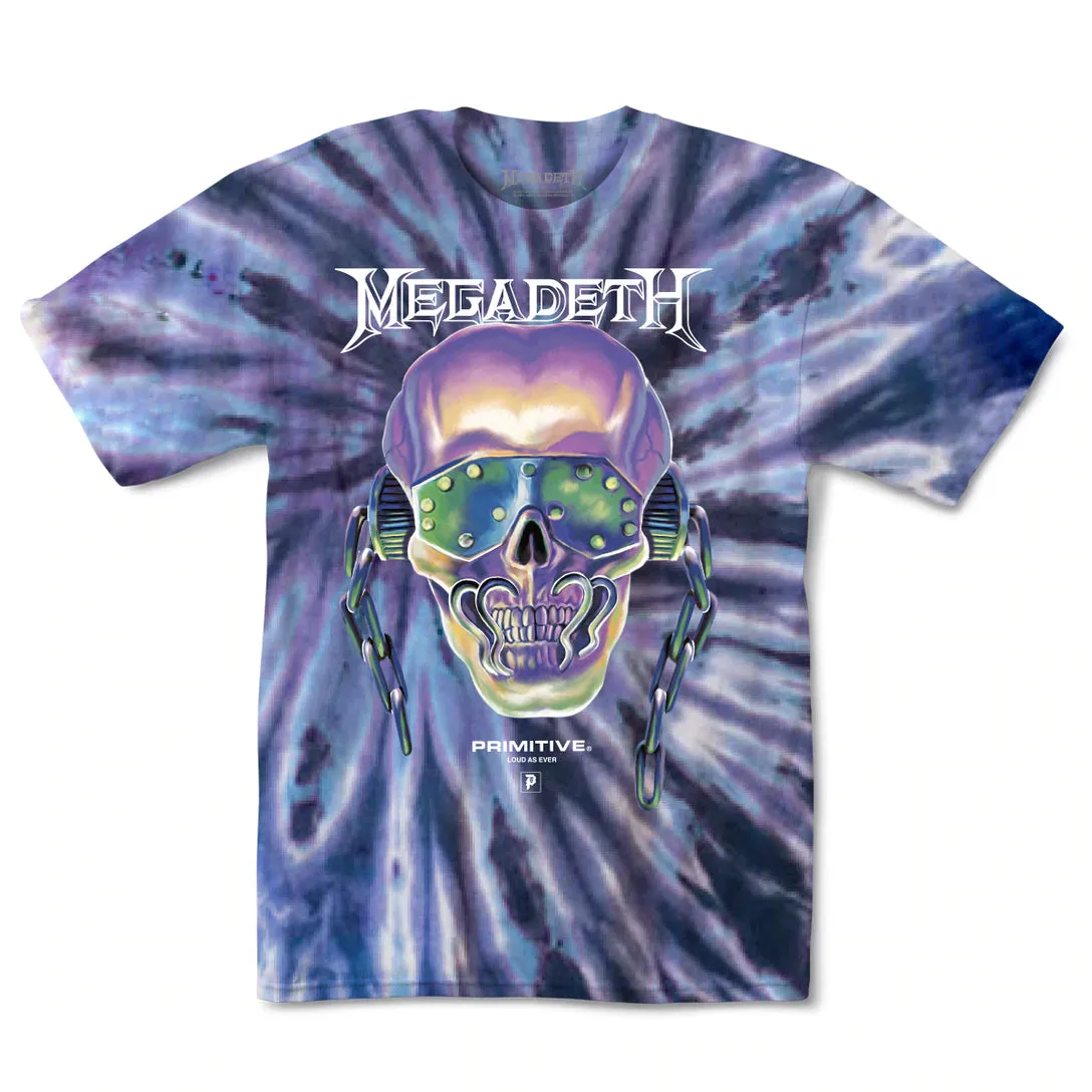 Primitive x MegaDeath Rattlehead Tie Dye T Shirt