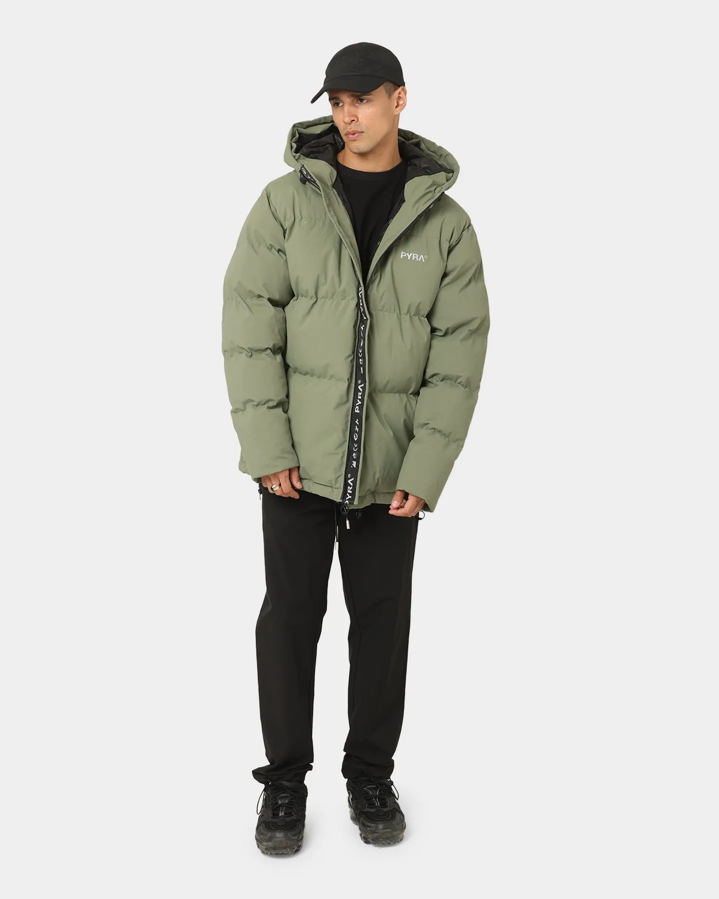 PYRA Alpine Puffa Jacket Olive Green