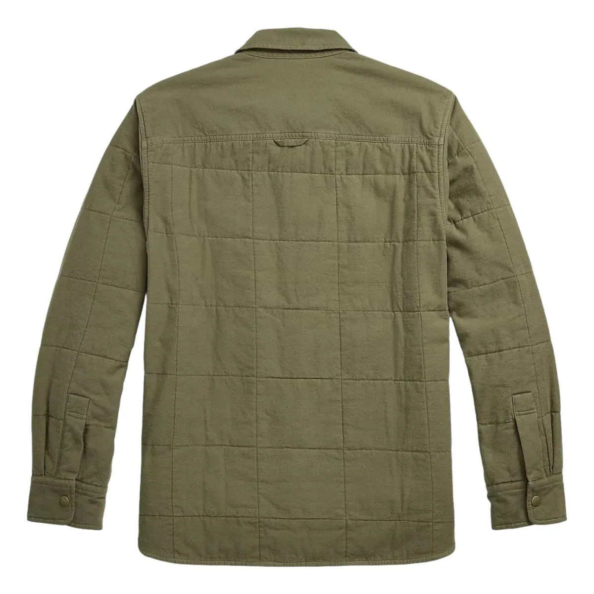 Quilted Twill Shirt Jacket Olive Drab