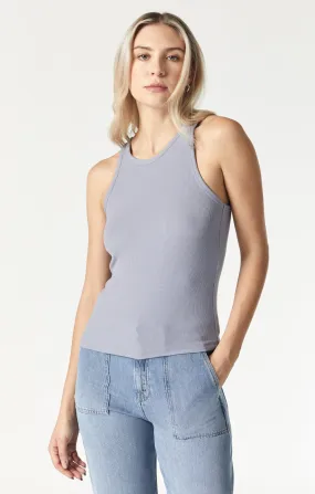 RACER BACK TANK TOP IN NATURAL LILAC